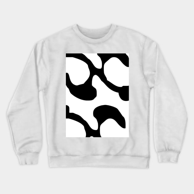 Black and white swirl pattern Crewneck Sweatshirt by Word and Saying